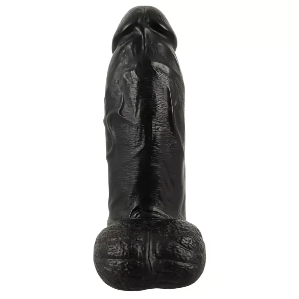 Realistixxx Real Giant - dildо са тестисима - 22 cm (црни)