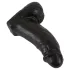 Realistixxx Real Giant - dildо са тестисима - 22 cm (црни)