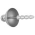 Plug za penis – metalni, rebrasti dilatator (srebrni)