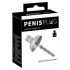Plug za penis – metalni, rebrasti dilatator (srebrni)