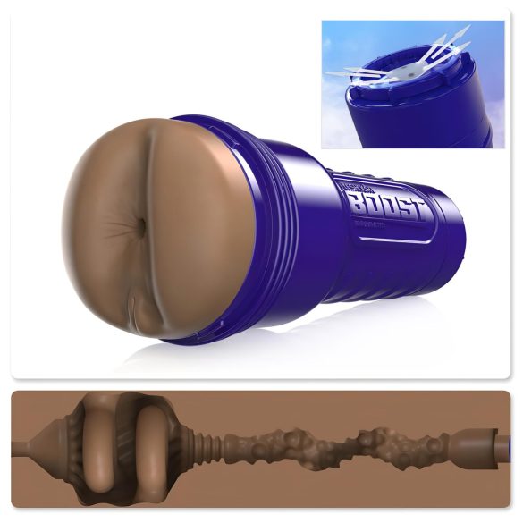 Fleshlight Boost Blast - realistično dupe masturbator (smeđi)