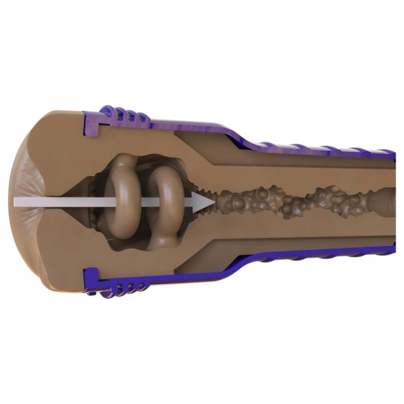 Fleshlight Boost Blast - realistično dupe masturbator (smeđi)