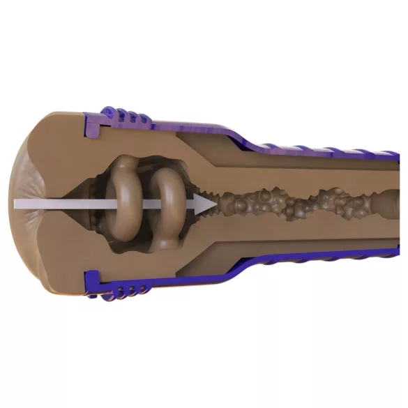 Fleshlight Boost Blast - realistično dupe masturbator (smeđi)