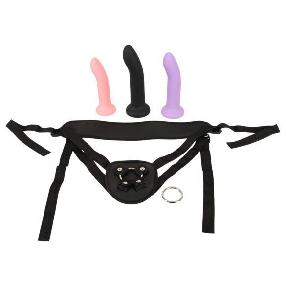 You2Toys - Crni set dildoa na pojasu