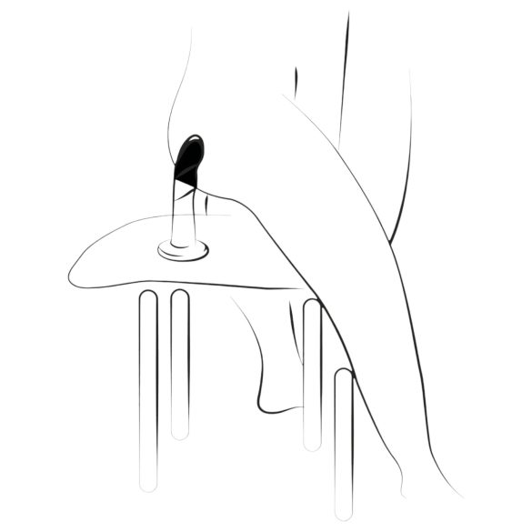 ROMP Dizi - fleksibilni silikonski dildo (pink-narandžasti)