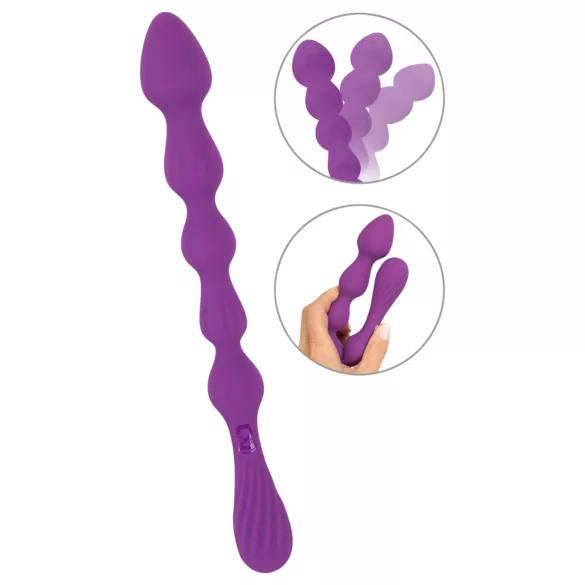 You2Toys - Fleksibilni analni dildo sa kuglicama - (ljubičasti)