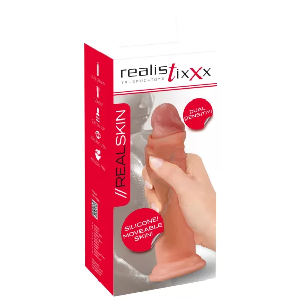 Realistixxx - realistični dvostruki slojni dildo (natur)