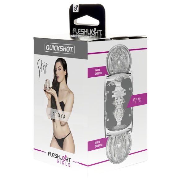 Fleshlight Quickshot Stoya - putni masturbator (prozirno)