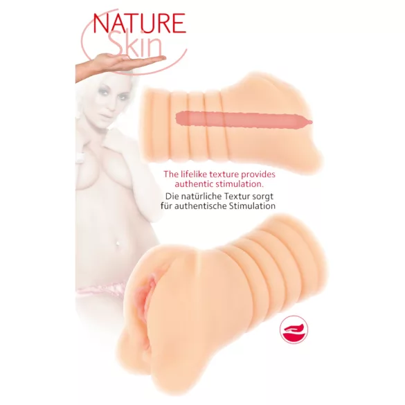 Nature Skin - realistični vagina masturbator (prirodna)