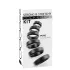 You2Toys - set prstenova za penis i testise (crni) - 6 komada
