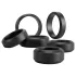 You2Toys - set prstenova za penis i testise (crni) - 6 komada