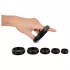 You2Toys - set prstenova za penis i testise (crni) - 6 komada