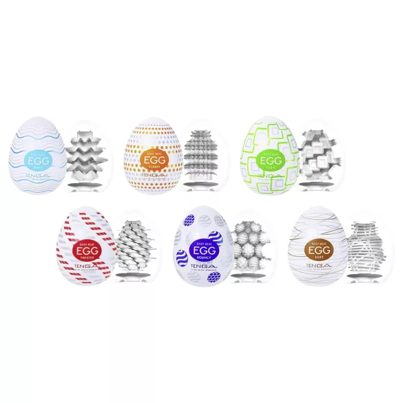 TENGA Variety - set od 6 jajastih masturbatora