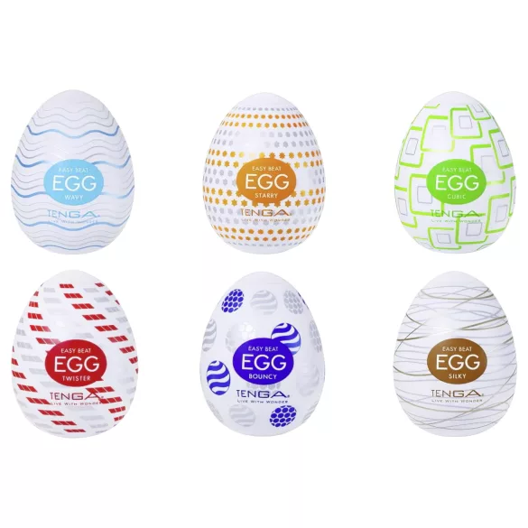 TENGA Variety - set od 6 jajastih masturbatora