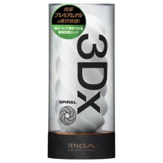TENGA 3Dx Spiral - masturbator sa spiralnim reljefom (beli)