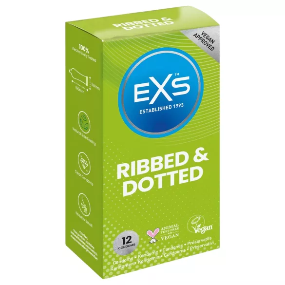 EXS Rebrasti, sa Tačkama i Šiljcima - kondomi (12 komada)
