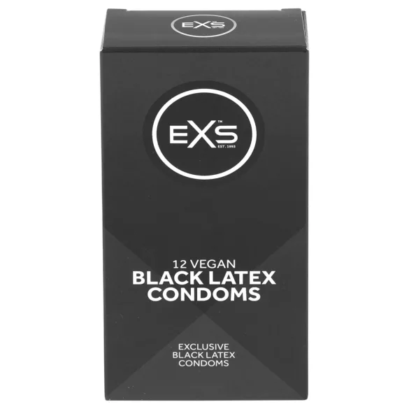 EXS Crna - lateks kondom - crna boja (12 kom)