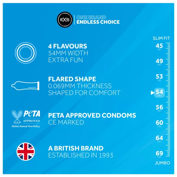 EXS Mixed - Kondomi - raznovrsni ukusi (12 komada)