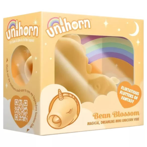 Unihorn Bean Blossom - akumulatorski žuti stimulator klitorisa jednorog