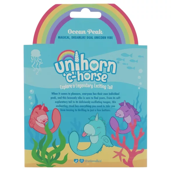 Unihorn C-Horse - vibrator za G-tačku i klitoris (tirkizna)