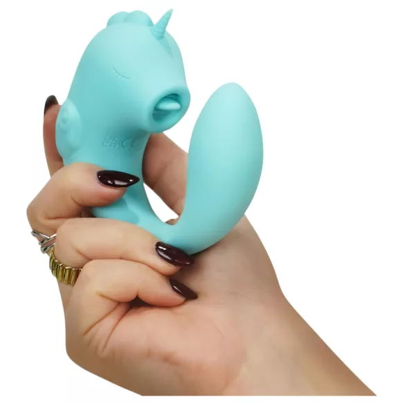 Unihorn C-Horse - vibrator za G-tačku i klitoris (tirkizna)