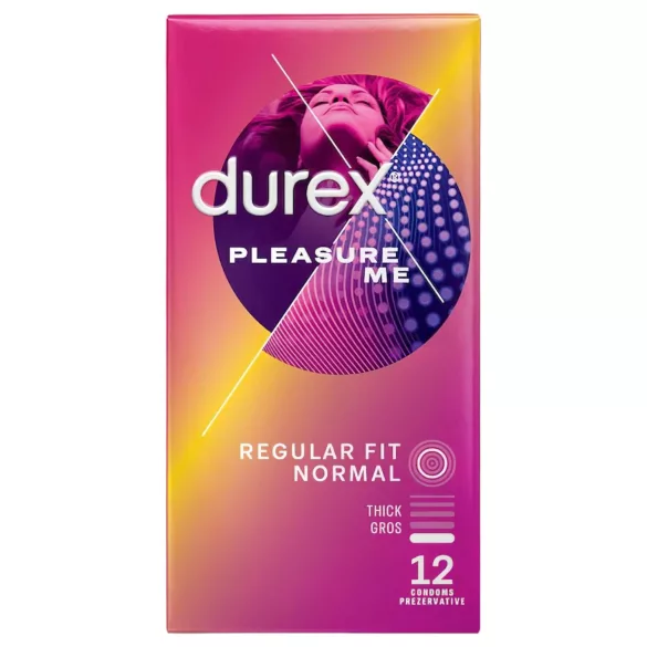 Durex Pleasure Me - rebrasti i zrnasti kondomi (12 kom)
