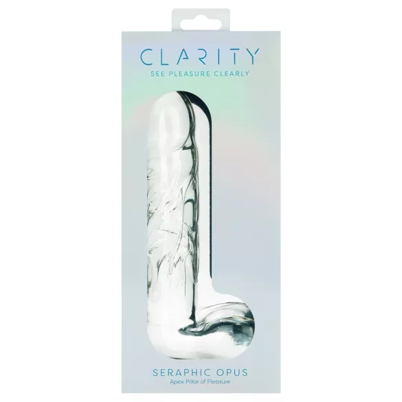 Clarity Seraphic Opus - stakleni G-tačka dildo (proziran)