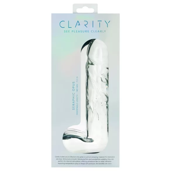 Clarity Seraphic Opus - stakleni G-tačka dildo (proziran)