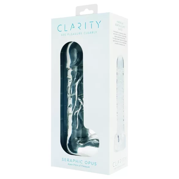 Clarity Seraphic Opus - stakleni G-tačka dildo (proziran)