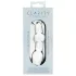 Clarity Utopian Mystique - rebrasti stakleni analni dildo (proziran)