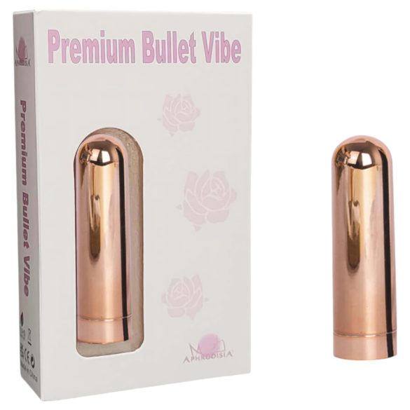 Usamljeno zlato - punjivi, vodootporni mini vibrator (zlatni)