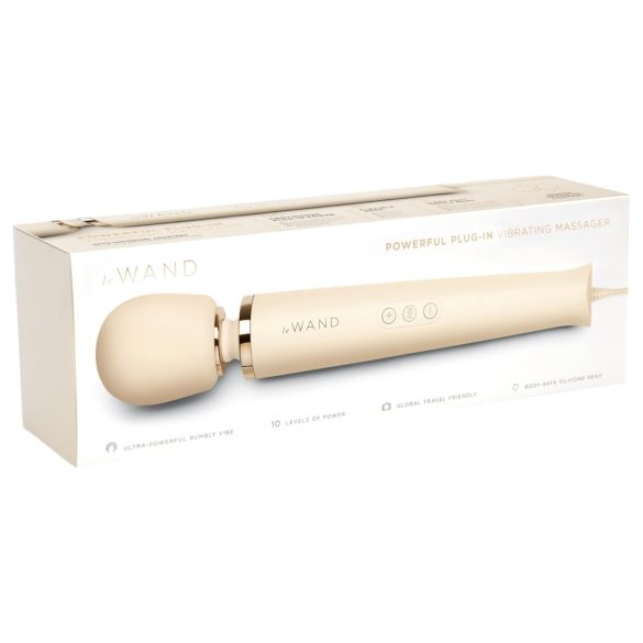 Le Wand - ekskluzivni masažni vibrator na struju (bež)