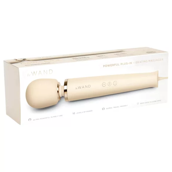 le Wand - ekskluzivni, mrežni masažni vibrator (bež)