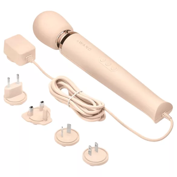 le Wand - ekskluzivni, mrežni masažni vibrator (bež)