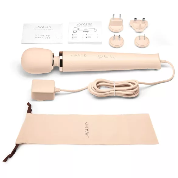 le Wand - ekskluzivni, mrežni masažni vibrator (bež)
