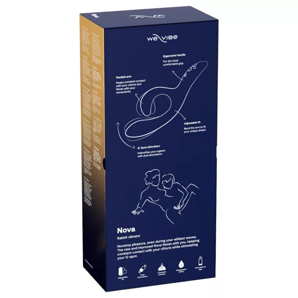 We-Vibe Nova 2 - aplikacijom upravljani fleksibilni vibrator sa nastavkom za klitoris (plavi)