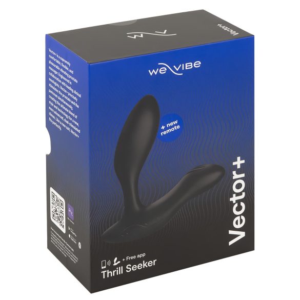 We-Vibe Vector+ - pametan analni vibrator sa punjivom baterijom (crni)