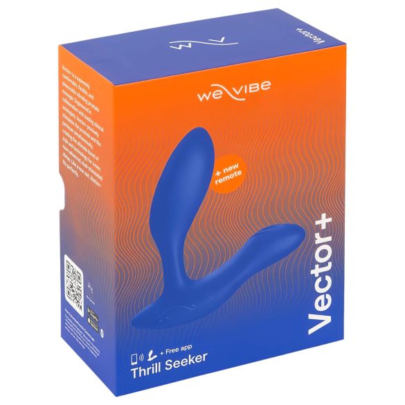 We-Vibe Vector+ - pametan analni vibrator na baterije (plavi)