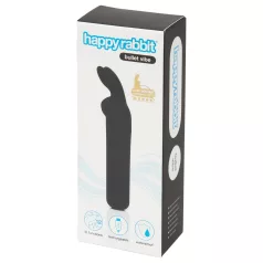 Happyrabbit Bullet - punjivi zeka vibrator (crni)
