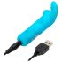 Happyrabbit Bullet - punjivi, zečiji vibrator (plavi)