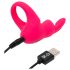Srećni Zeka Cock - akumulatorski vibracioni prsten za penis (roze)