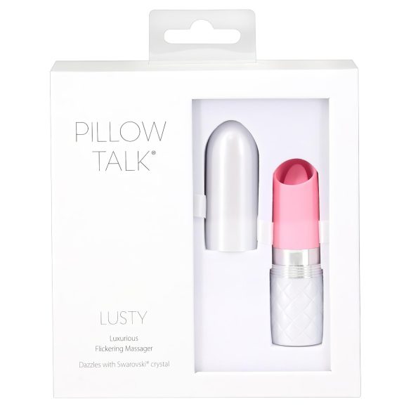Pillow Talk Lusty - Punjivi jezični vibrator (roze)