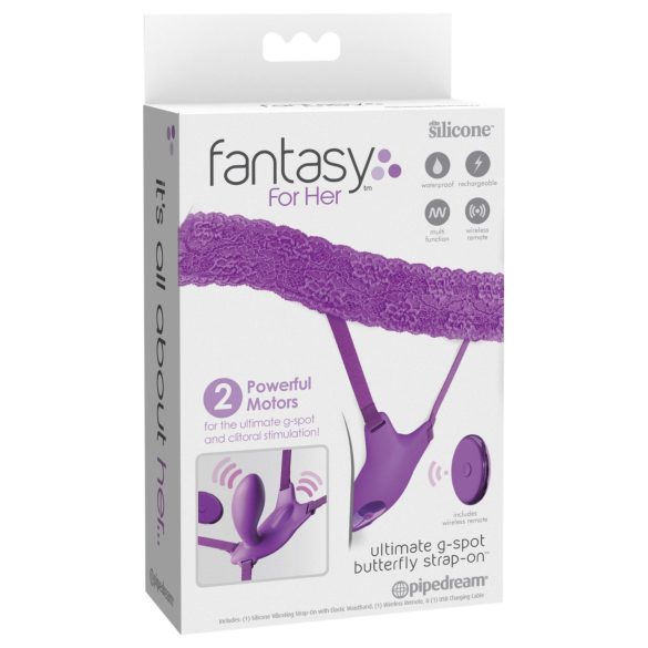 Fantasy For Her - nosivi unutrašnji G-tačka vibrator (ljubičasti)