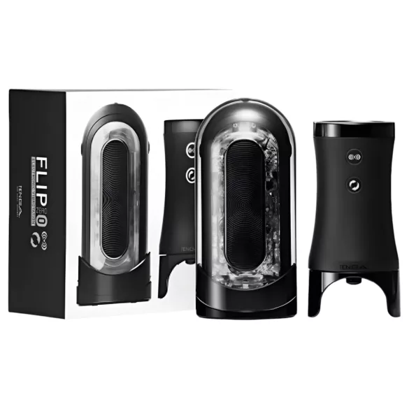 TENGA Flip 0 Electronic - automatizovani masturbator (crni)