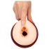 WYNE 06 - Punjivi, vibrirajući-vacuum masturbator (crni)