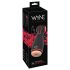 WYNE 06 - Punjivi, vibrirajući-vacuum masturbator (crni)