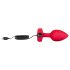 b-vibe heart - crveni analni vibrator sa daljinskim i punjenjem