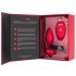 b-vibe heart - crveni analni vibrator sa daljinskim i punjenjem