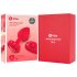 b-vibe heart - crveni analni vibrator sa daljinskim i punjenjem
