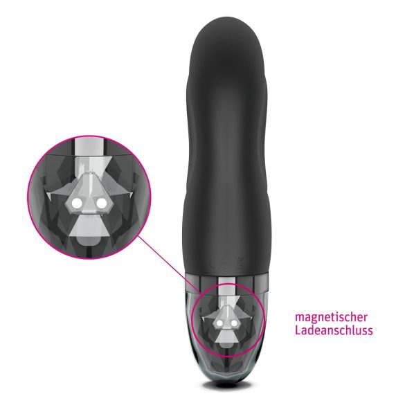 mystim Hop Hop Bob E-Stim - punjivi elektro vibrator (crni)